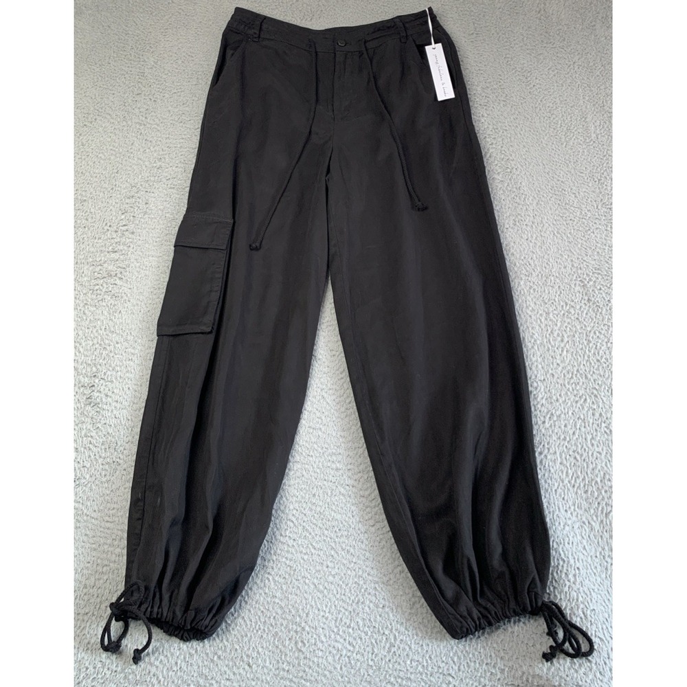 NWT YFB Young Fabulous Broke Pants Womens Medium Baggy Leg Drawstring Tencel